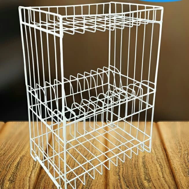 Rak Piring Dapur Besi Susun 3